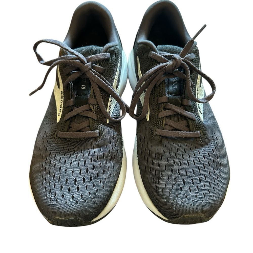 Brooks Men's Ghost 16 2E  Black/Gray/White Running Shoes Size 10 - Picture 2 of 9